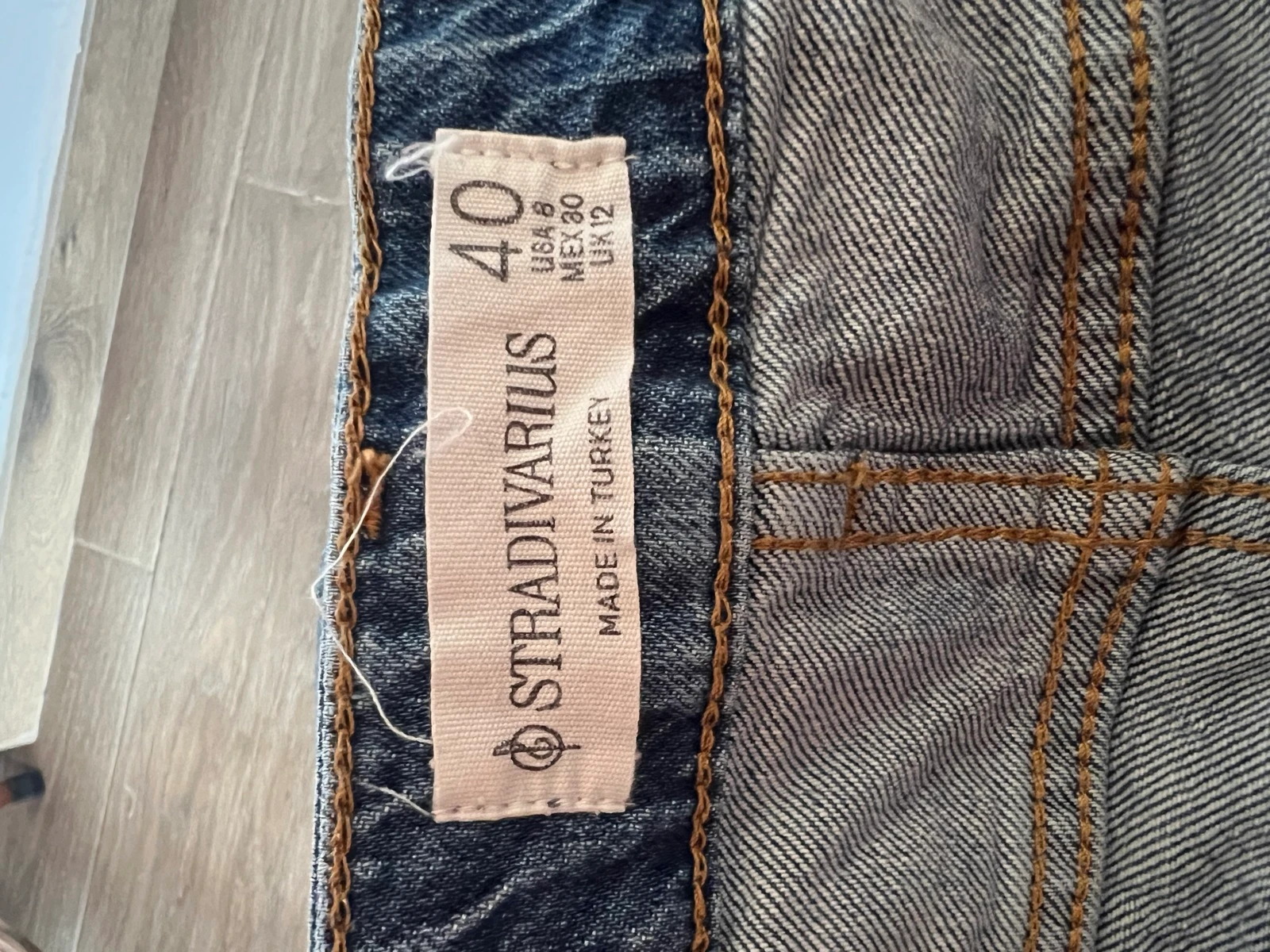 Stradivarius denim tube skirt – photo 3